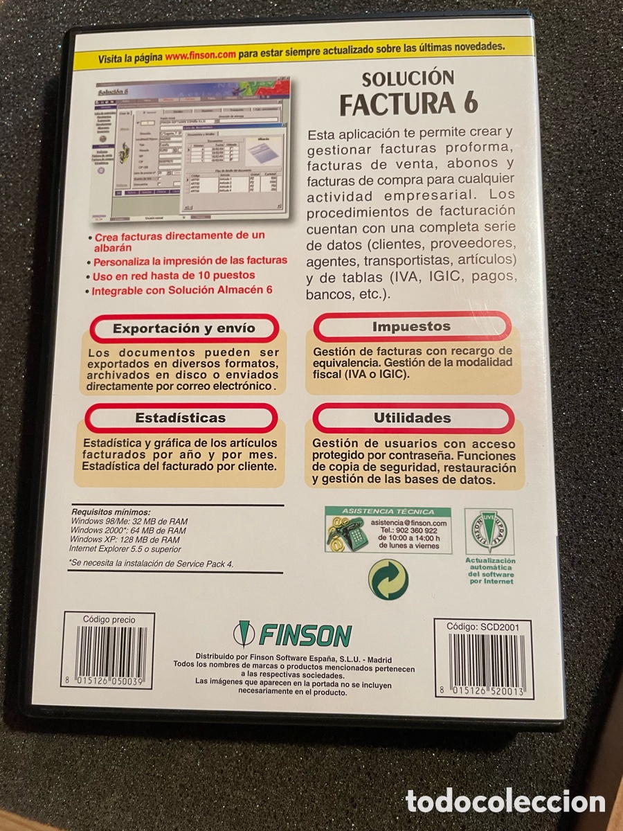 Videojuegos y consolas: Programa de facturaci&oacute;n y almac&eacute;n FINSON - Foto 4