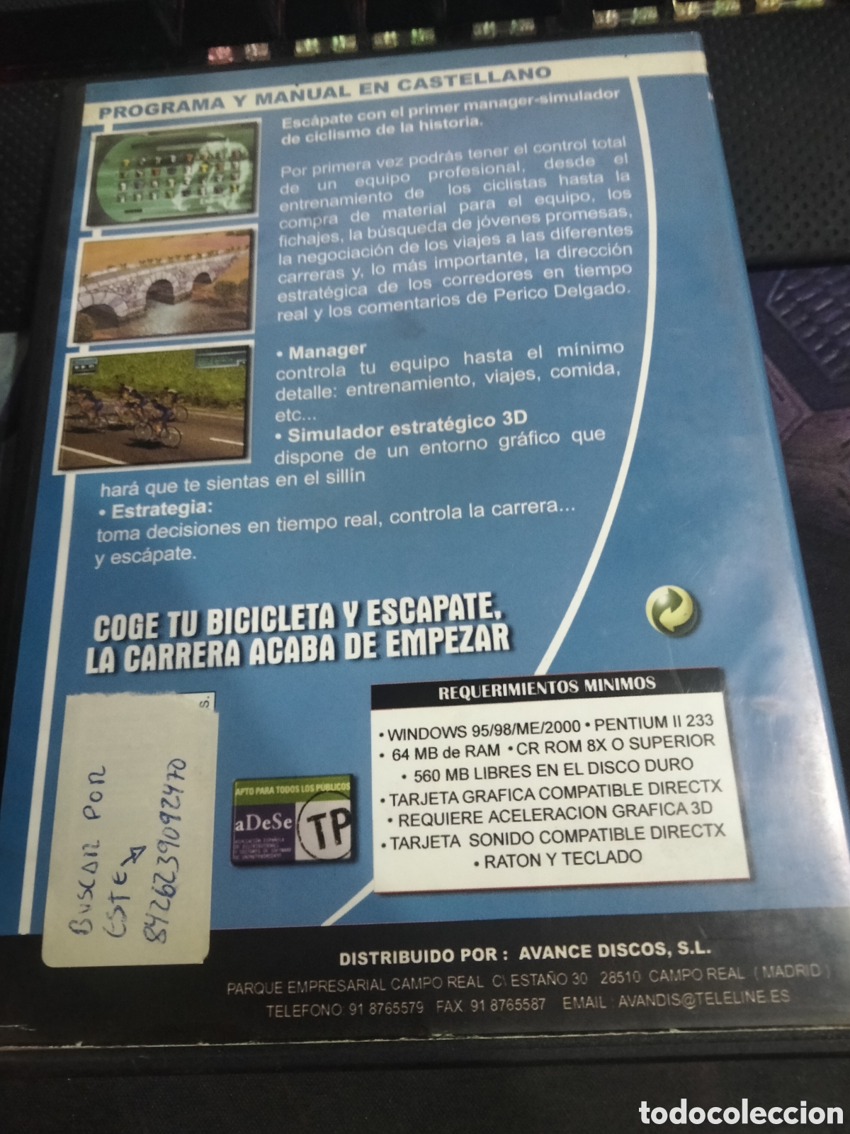 Videojuegos y consolas: Euro tour cycling pc - Foto 2