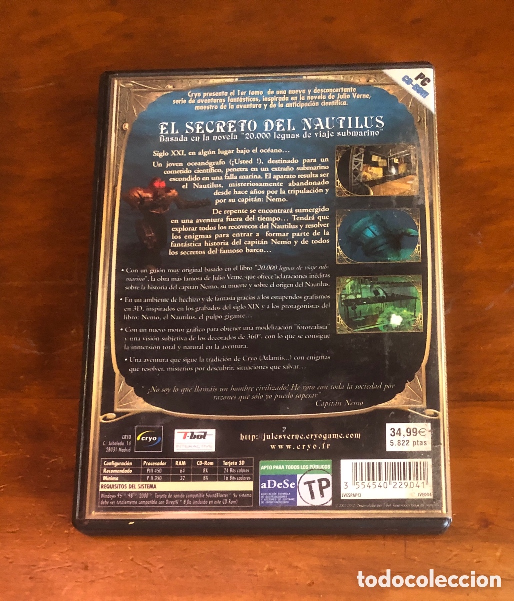 Videojuegos y consolas: El secreto del nautilus pc cd rom - Foto 3
