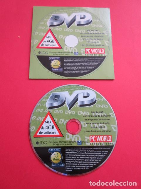 Videojuegos y consolas: MAS DE 4 GB PROGRAMAS - PC WORLD ENERO 2003 - MICROSOFT WINDOWS DVD CD - Foto 1