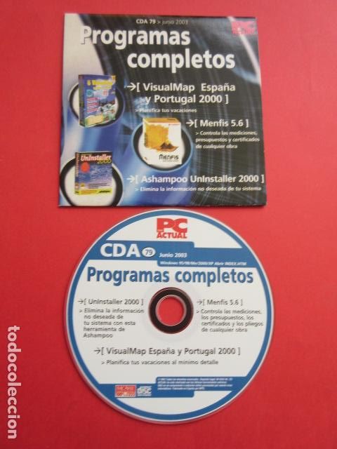 Videojuegos y consolas: VISUALMAP 2000 MENFIS 5.6 ASHAMPOO - PC ACTUAL JUNIO 2003 - MICROSOFT WINDOWS DVD CD - Foto 1
