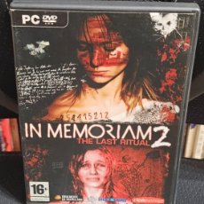 Videojuegos y Consolas: IN MEMORIAM 2 THE LAST RITUAL PC DVD ROM