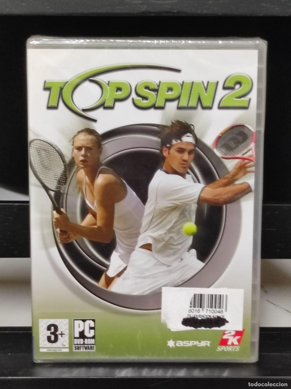 Videojuegos y consolas: PC DVD ROM - TOP SPIN 2 - PRECINTADO (PT18) - Foto 1