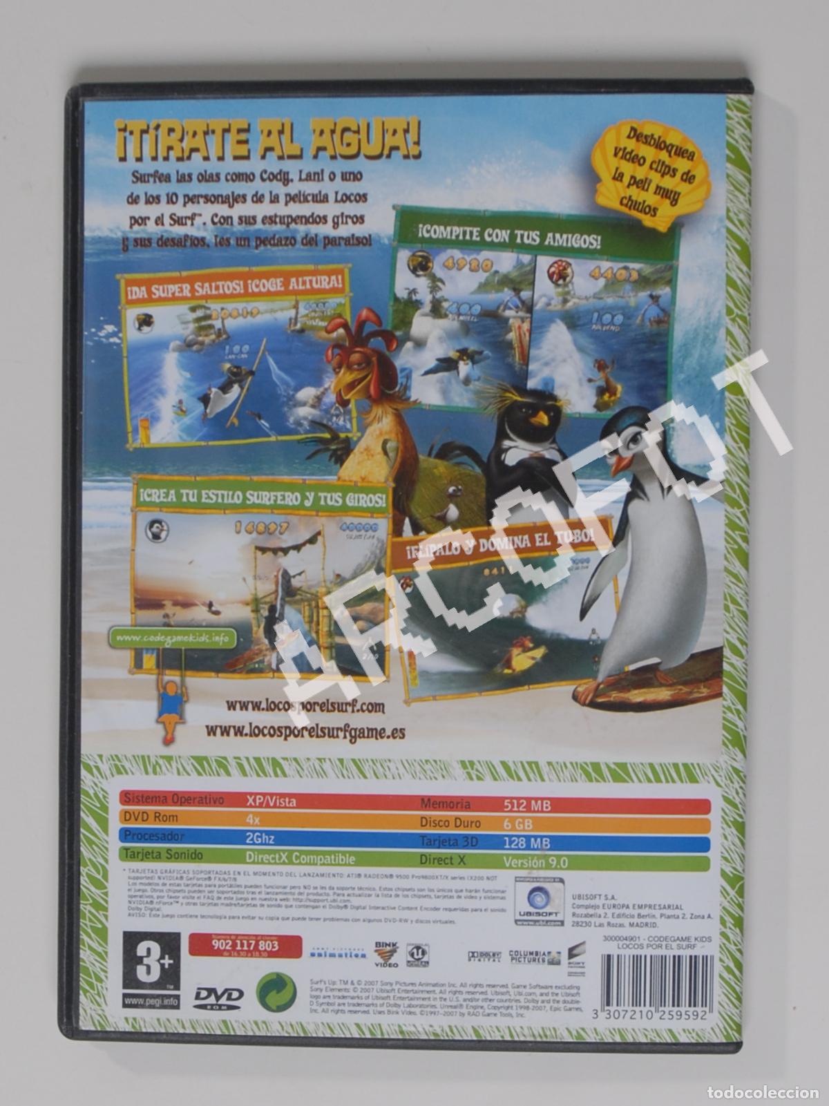 Videojuegos y consolas: LOCOS POR EL SURF - CODE GAME KIDS - UBISOFT 2007 - Foto 4