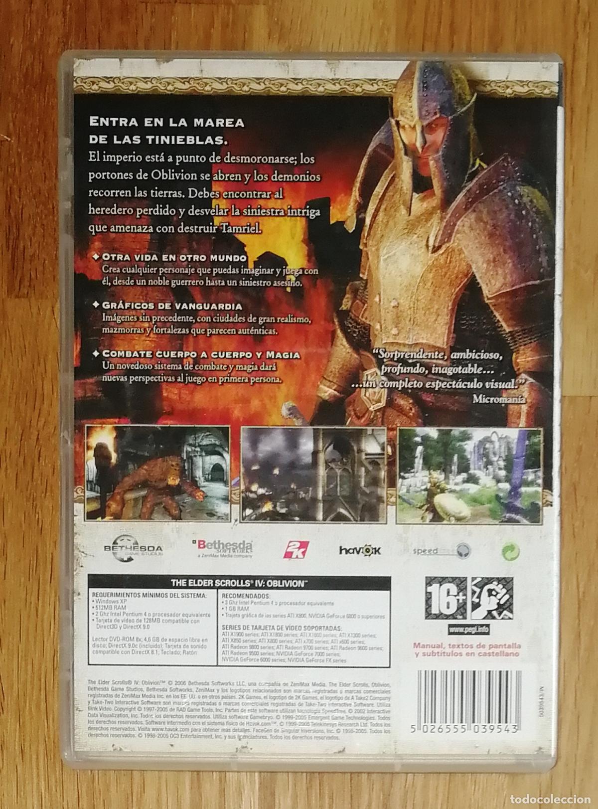 Videojuegos y consolas: PC DVD-ROM. THE ELDER SCROLLS IV : OBLIVION. - Bethesda, 2005 - Foto 4