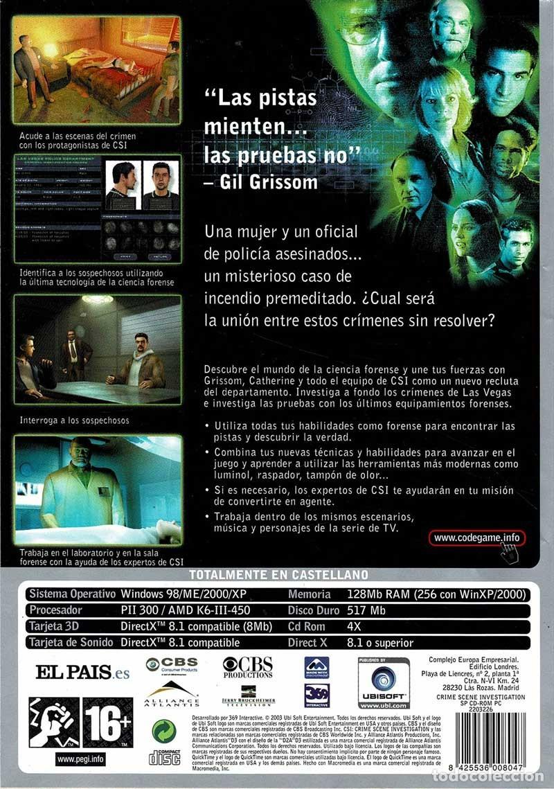 Videojuegos y consolas: CSI: Crime Scene Investigation. PC - Foto 2