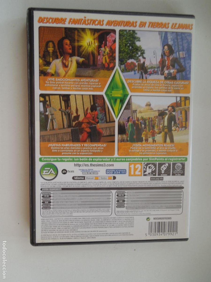 Videojuegos y consolas: LOS SIMS 3 - TROTAMUNDOS - DISCO DE EXPANSI&Oacute;N - PC DVD. - Foto 3