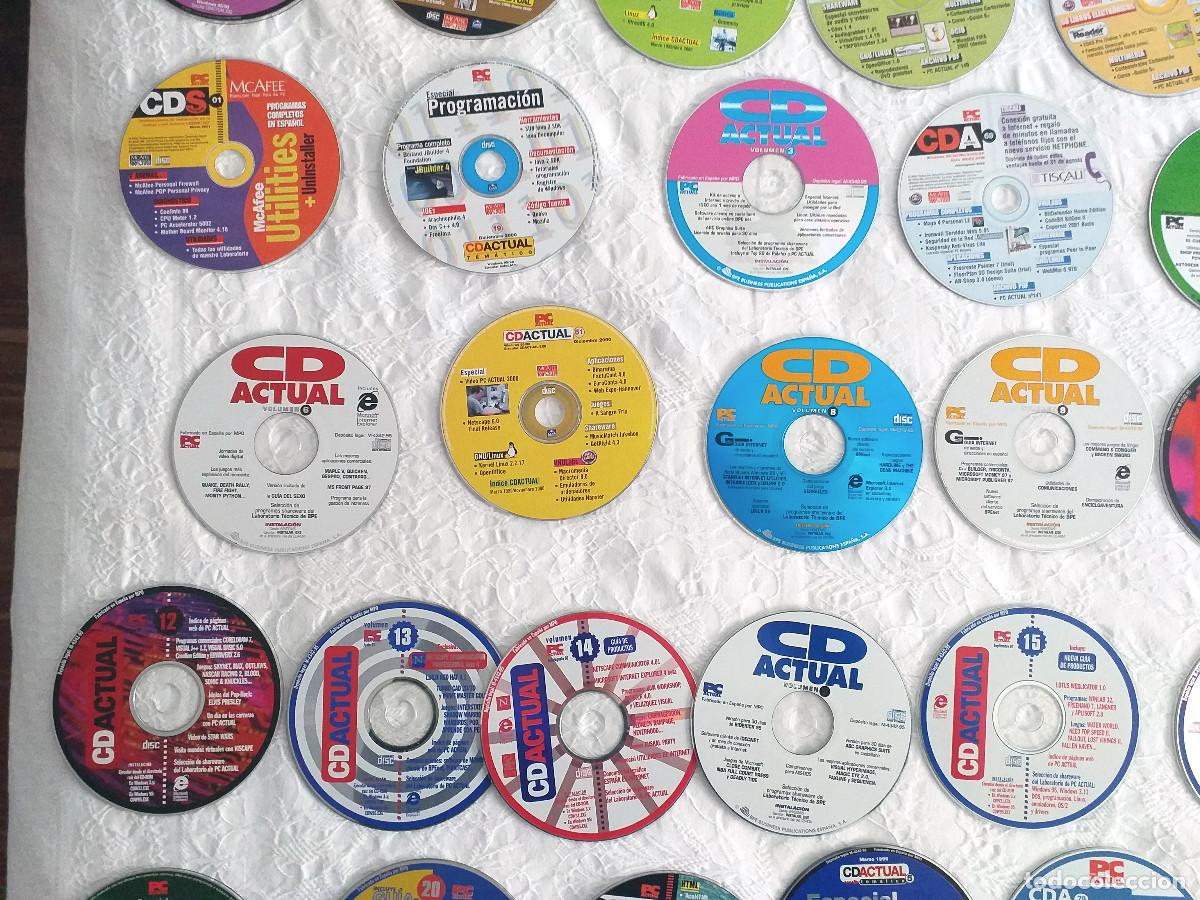 Videojuegos y consolas: Lote CDs Revista PC Actual - Foto 5