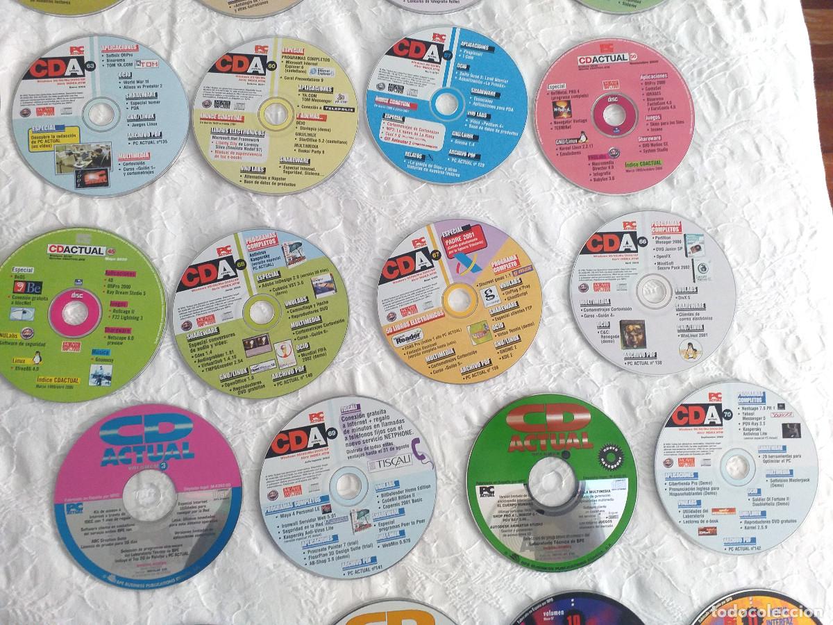 Videojuegos y consolas: Lote CDs Revista PC Actual - Foto 7
