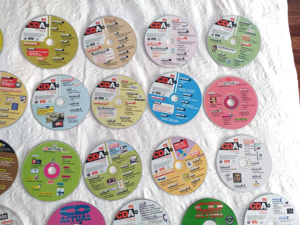 Videojuegos y consolas: Lote CDs Revista PC Actual - Foto 9