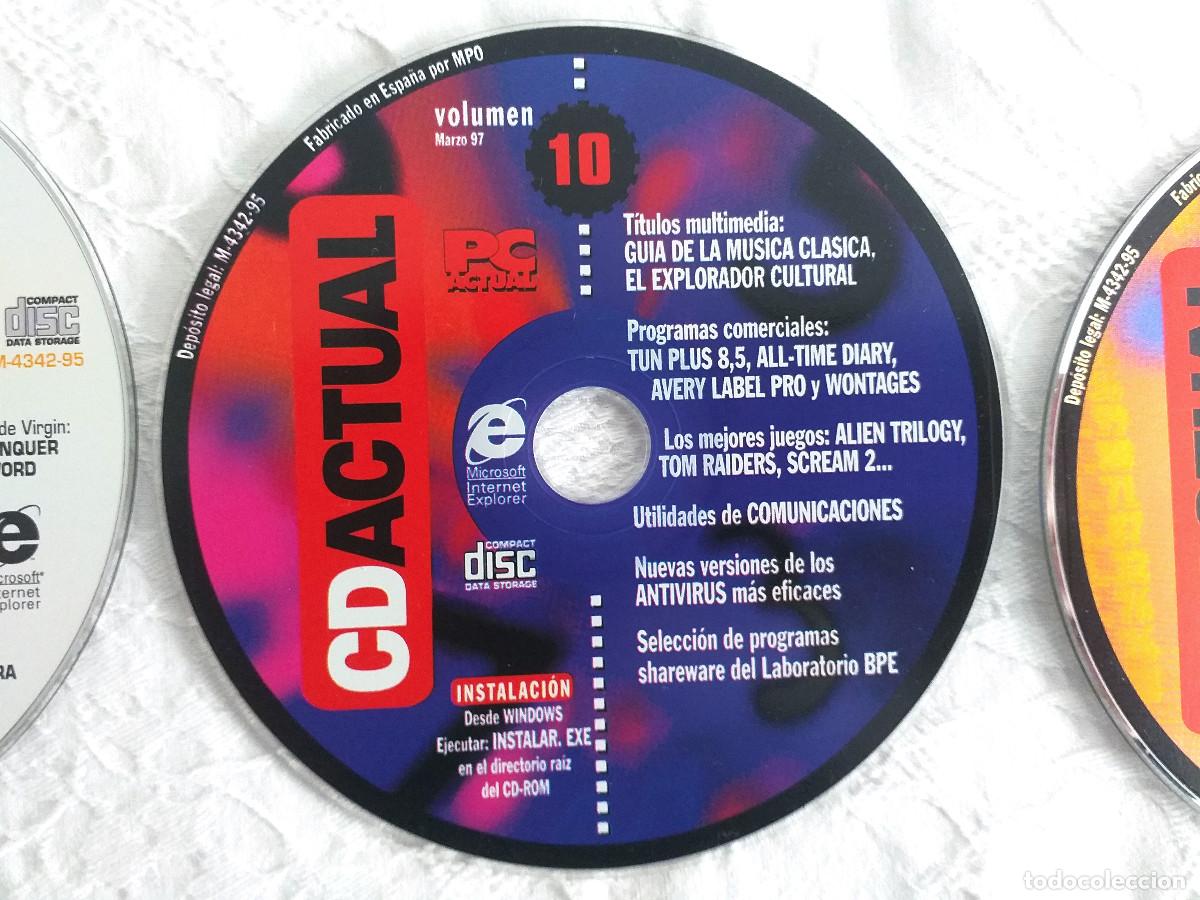 Videojuegos y consolas: Lote CDs Revista PC Actual - Foto 11