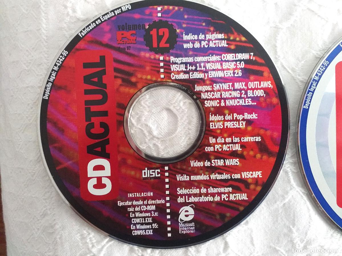 Videojuegos y consolas: Lote CDs Revista PC Actual - Foto 12