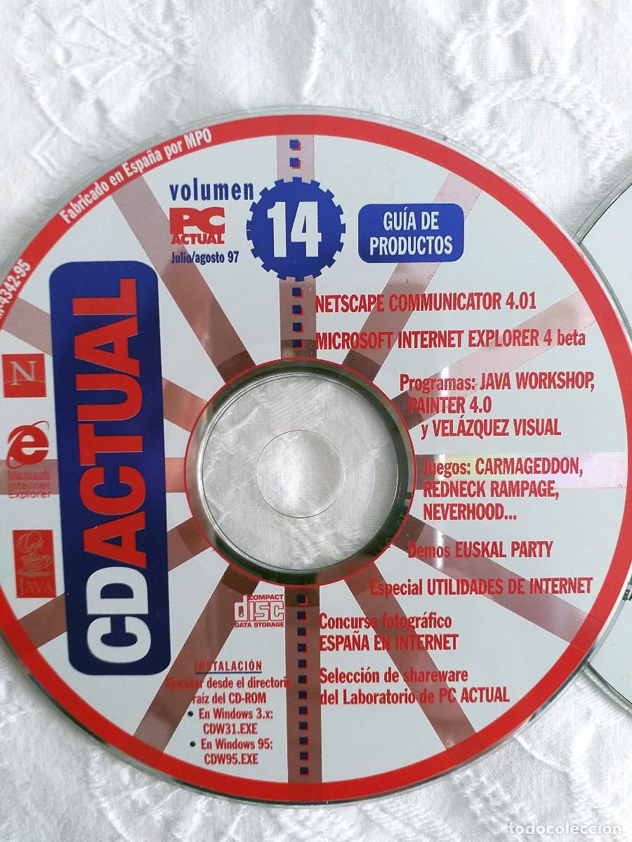Videojuegos y consolas: Lote CDs Revista PC Actual - Foto 13
