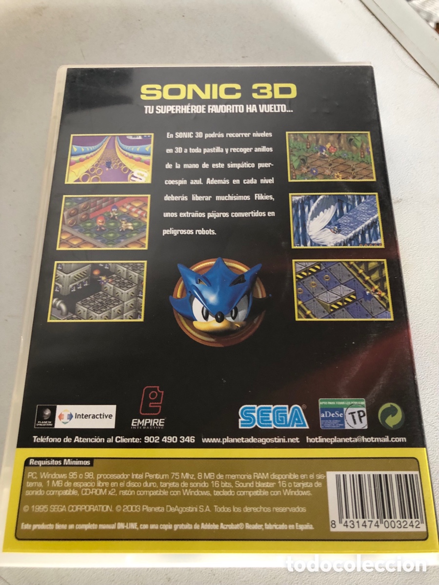 Videojuegos y consolas: Sonic 3D Flikies Island Pc Cd Rom - Foto 3