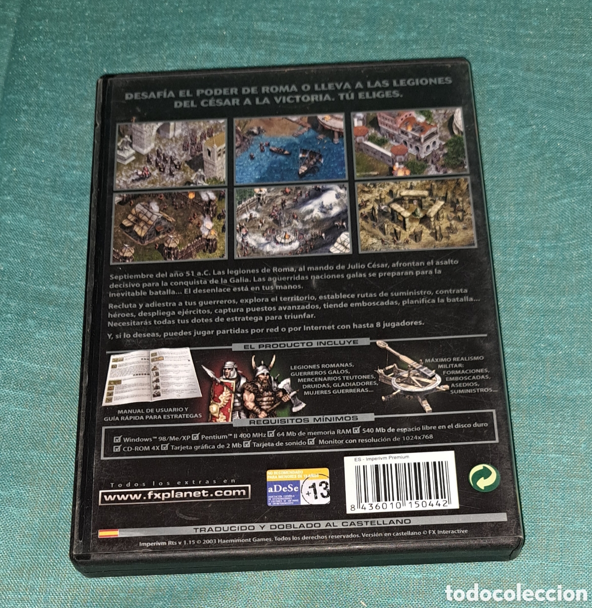 Videojuegos y consolas: JUEGO PC CD ROM IMPERIUM LA GUERRA DE LAS GALIAS - Foto 3