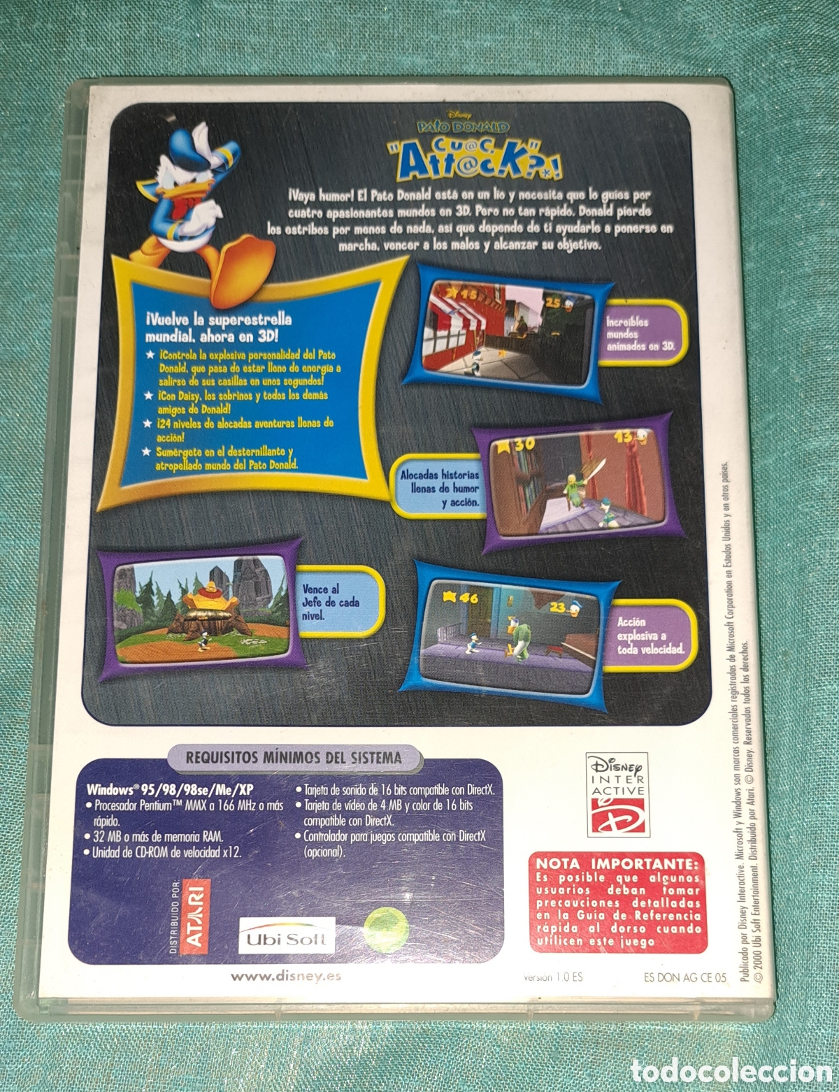 Videojuegos y consolas: PC CD ROM PATO DONALDS DISNEY CL&Aacute;SICOS - Foto 3