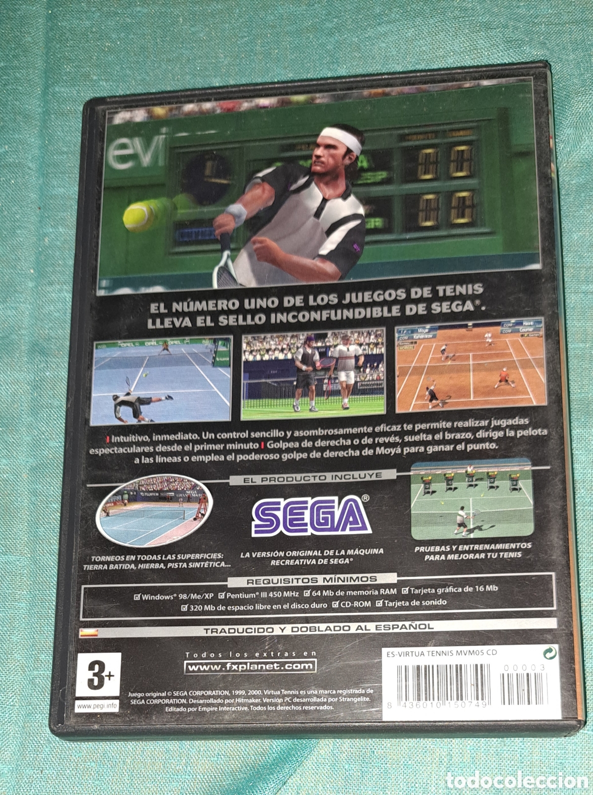 Videojuegos y consolas: PC CD ROM VIRTUAL TENNIS SEGA PROFESIONAL - Foto 3