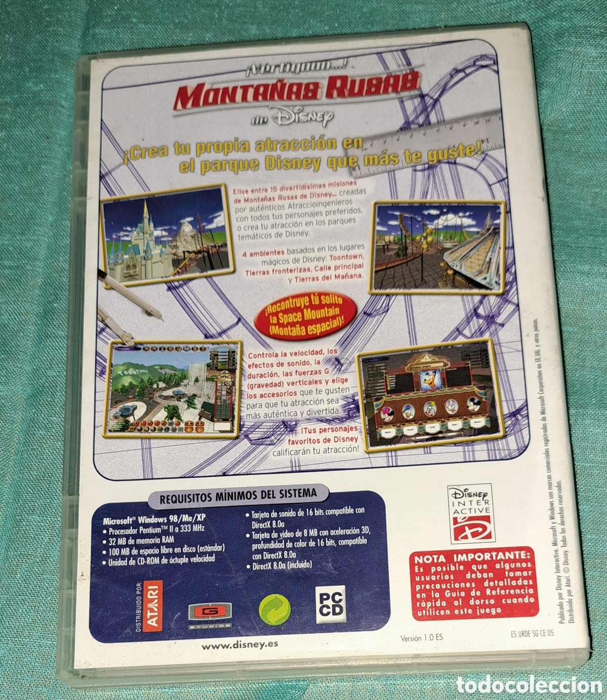 Videojuegos y consolas: PC CD ROM V&Eacute;RTIGO MONTA&Ntilde;AS RUSAS DISNEY - Foto 3