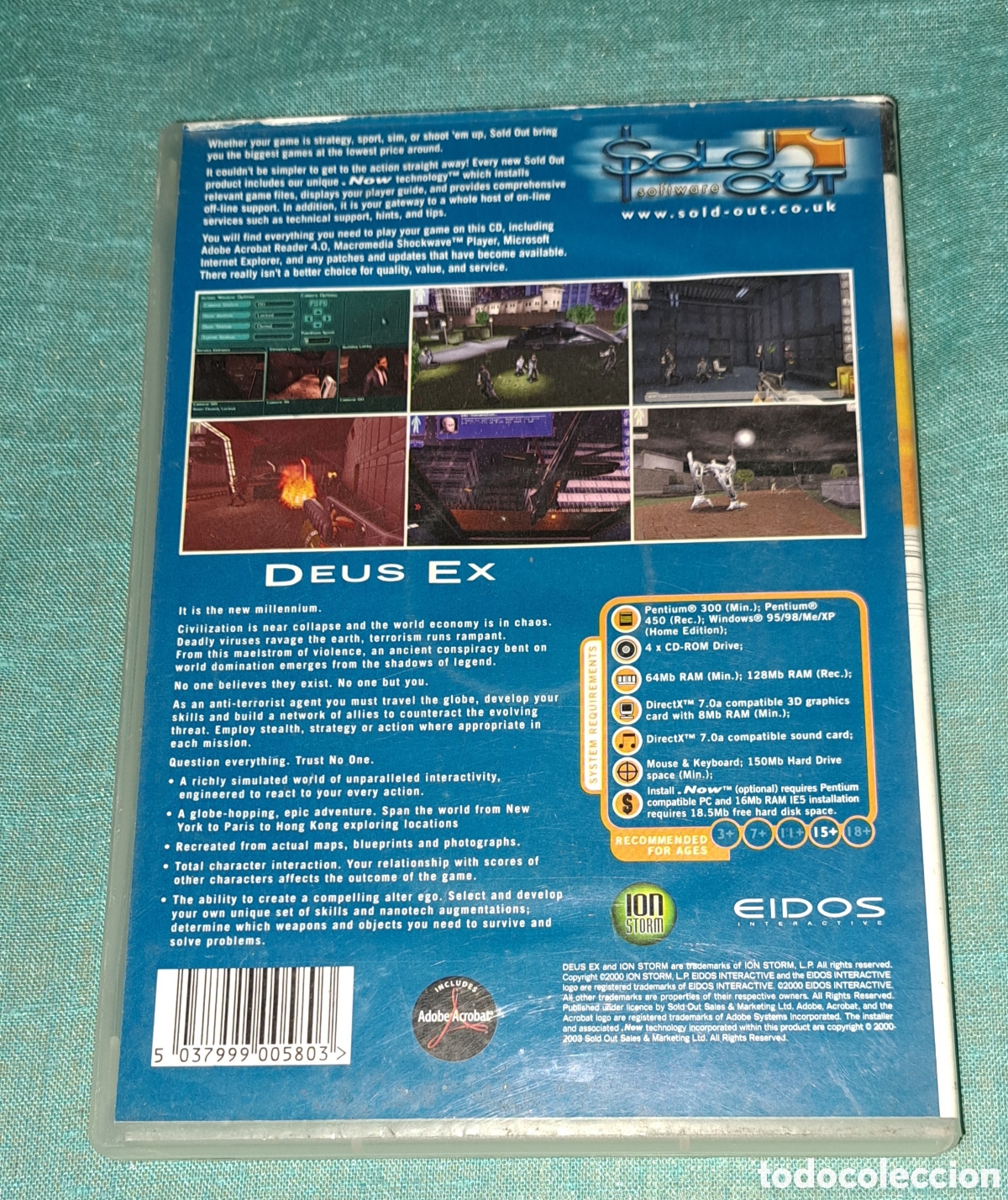 Videojuegos y consolas: PC CD ROM DEUS EX - Foto 3