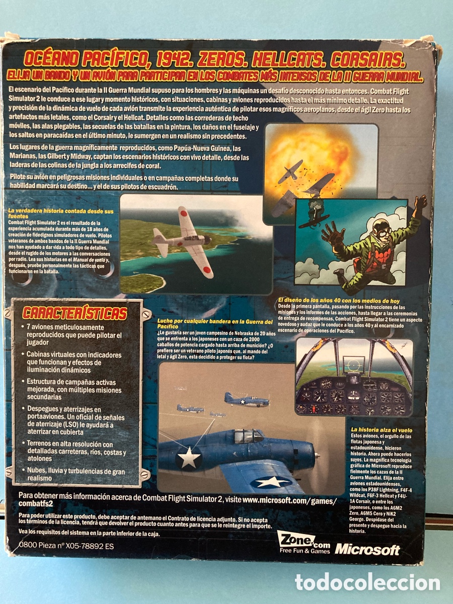 Videojuegos y consolas: Combat flight simulador 2, frente del Pac&iacute;fico - Foto 3