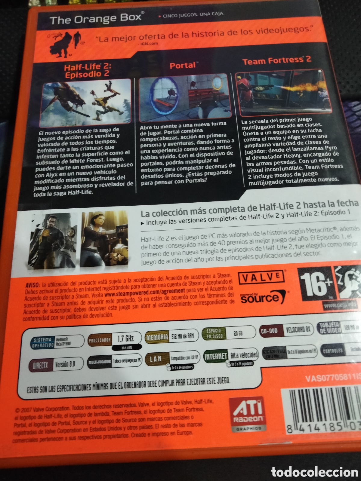 Videojuegos y consolas: The Orange box Pc - Foto 2