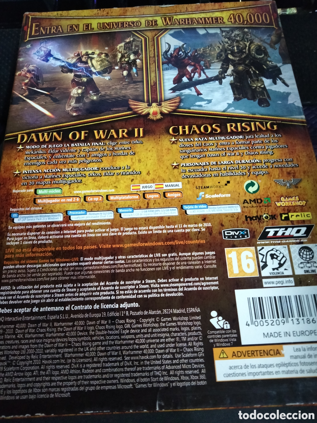 Videojuegos y consolas: Dawn of war / chaos Rising Pc - Foto 2