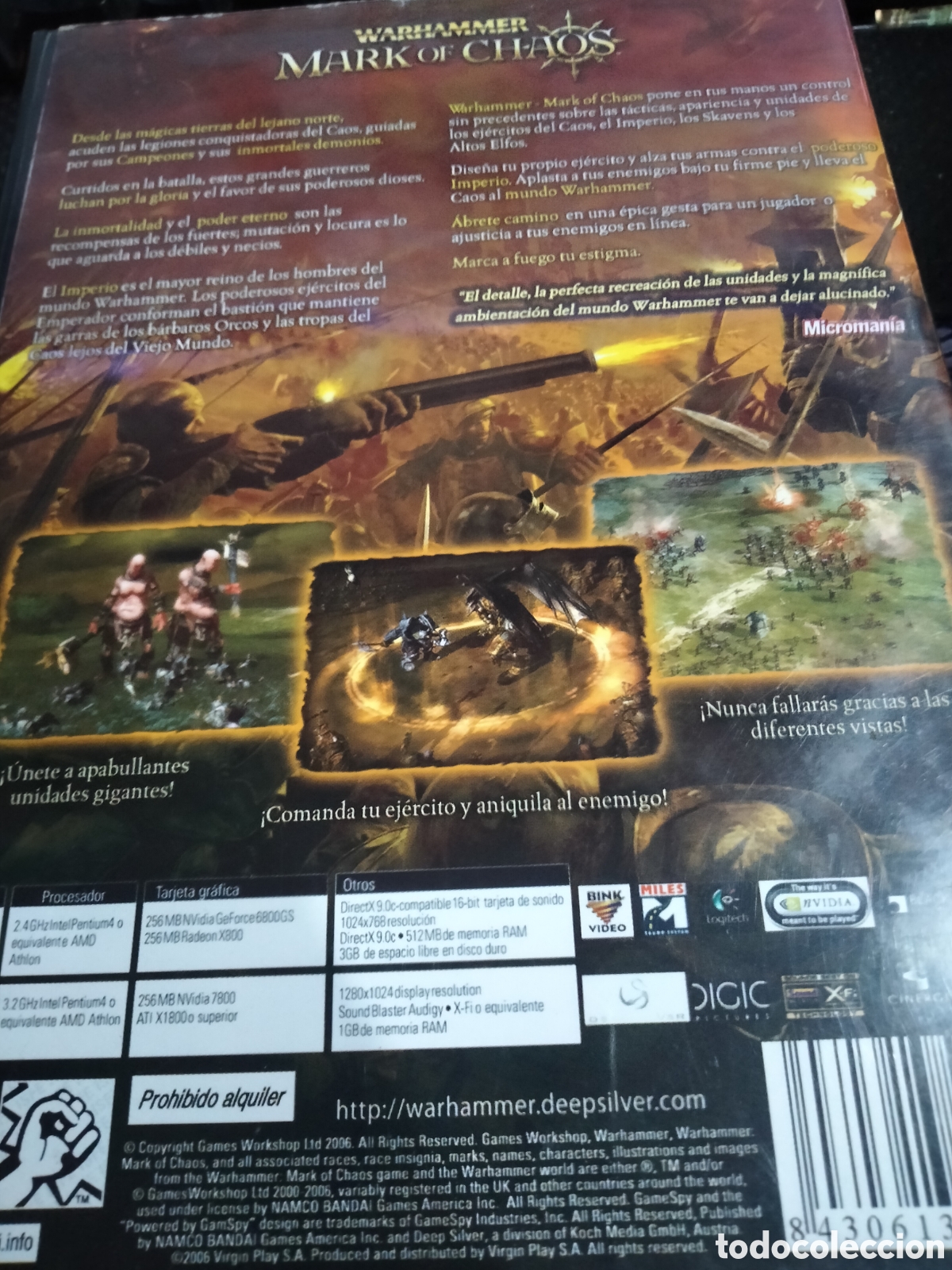 Videojuegos y consolas: Warhammer Mark of chaos Pc - Foto 2