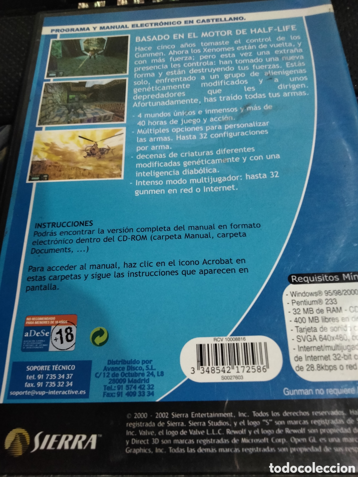 Videojuegos y consolas: Gunman chronicles Pc - Foto 2