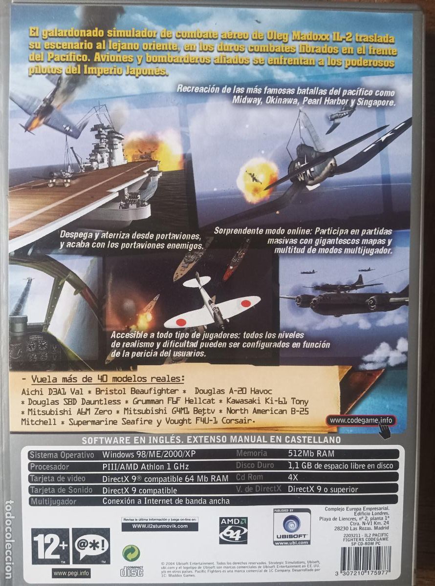 Videojuegos y consolas: PACIFIC FIGHTERS. PC CD-ROM - - Foto 3