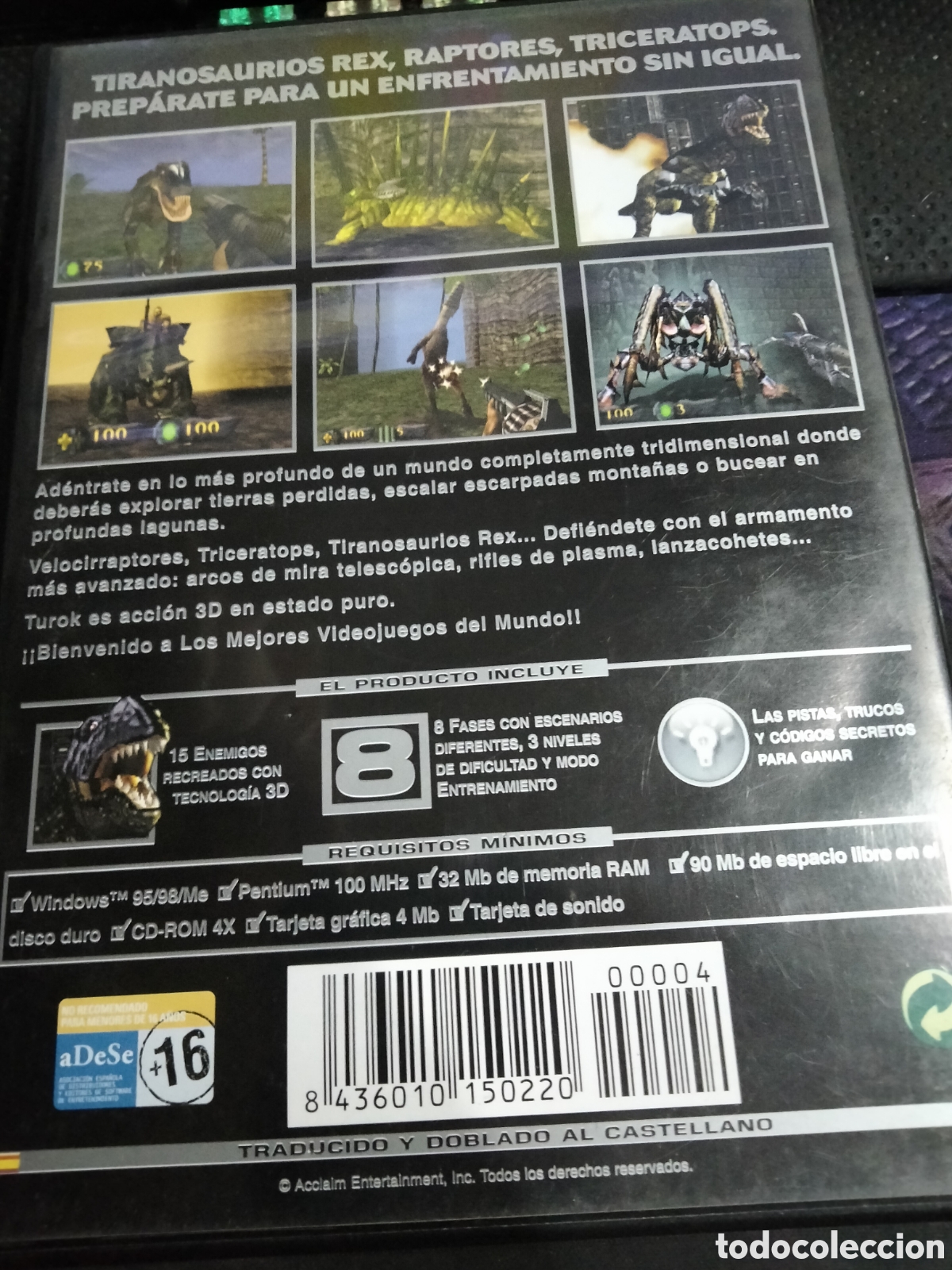 Videojuegos y consolas: Turok cazador de dinosaurios Pc - Foto 2