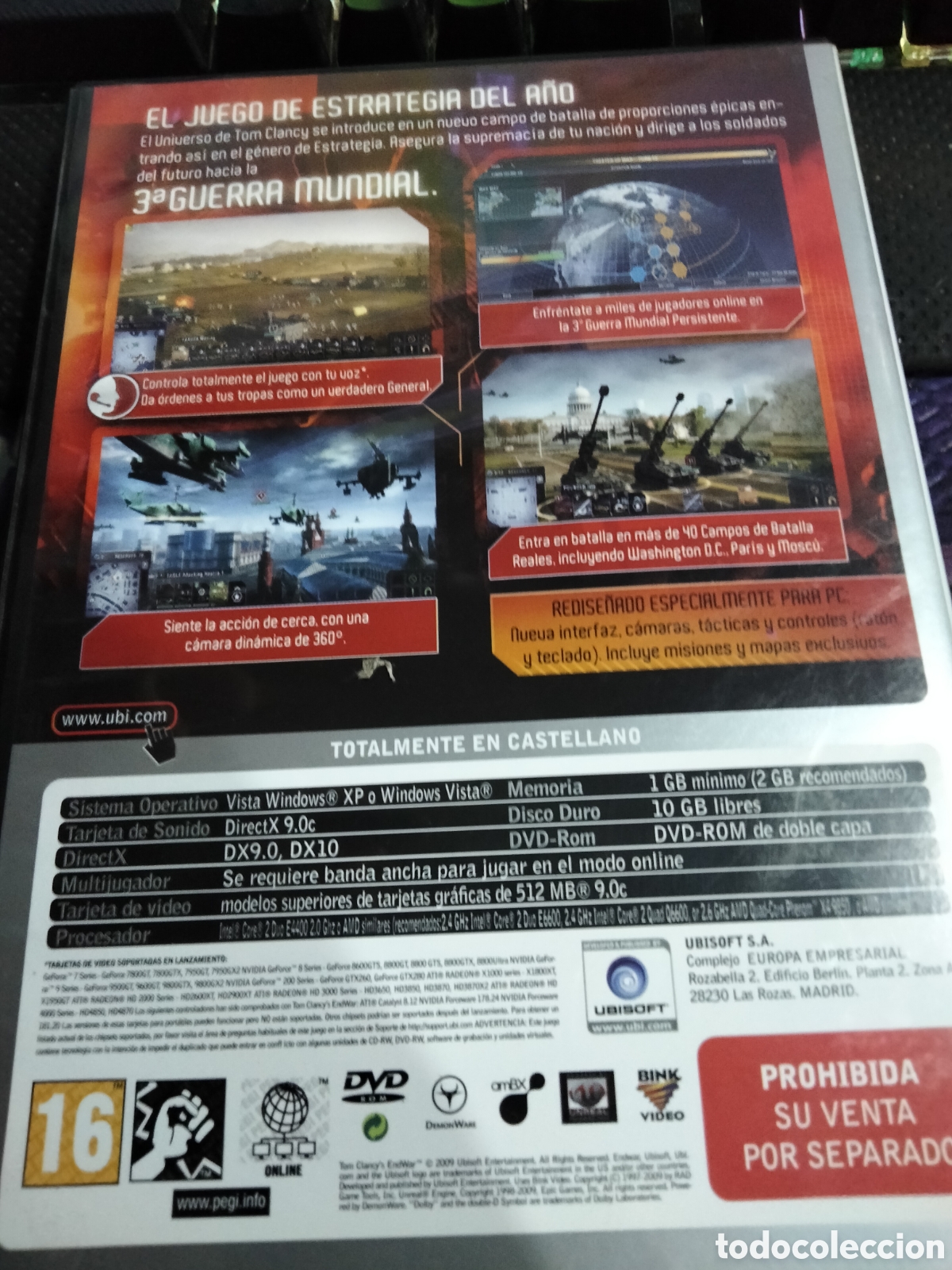 Videojuegos y consolas: Tom clancys endwar Pc - Foto 2