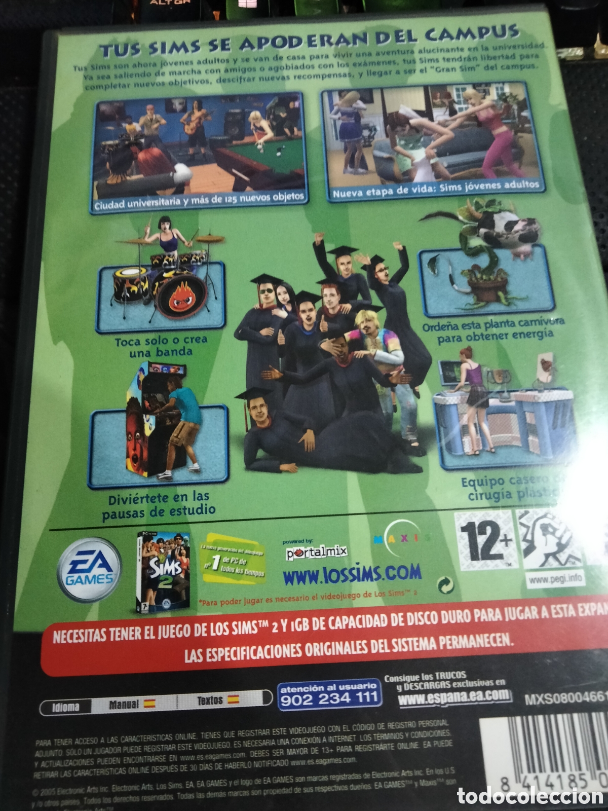 Videojuegos y consolas: Los sims 2 universitarios Pc - Foto 2