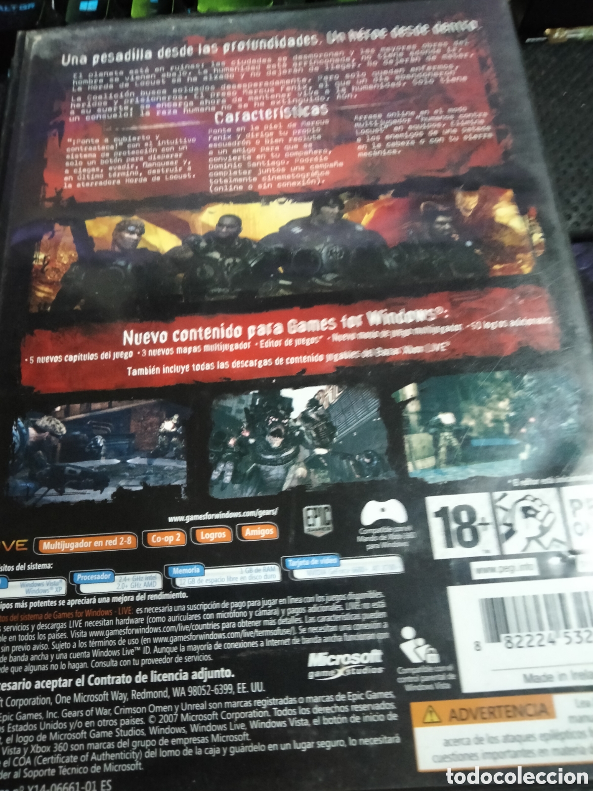 Videojuegos y consolas: Gears of war Pc - Foto 2