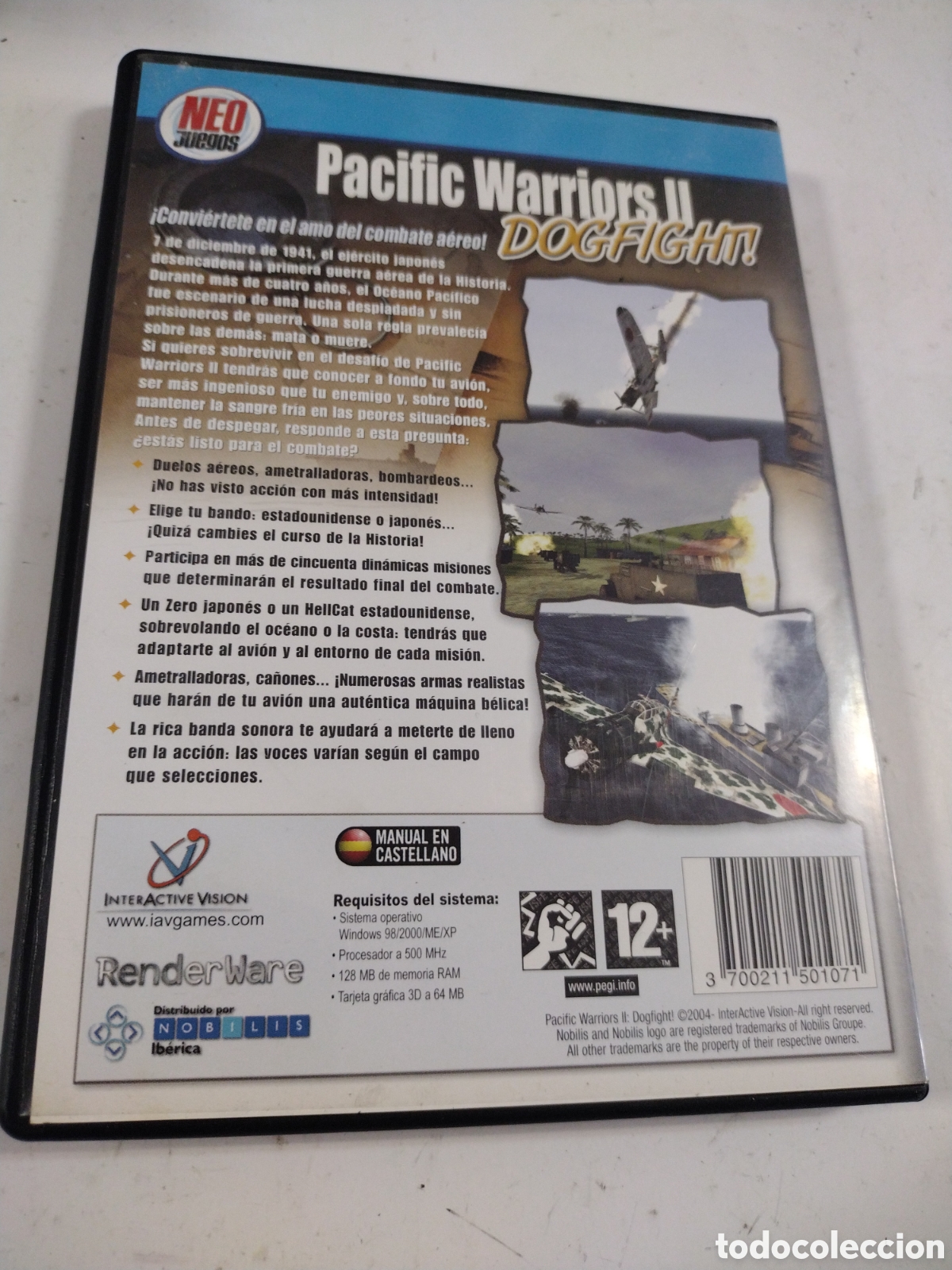 Videojuegos y consolas: PACIFIC WARRIORS II DOGFIGHT.COMPLETO. PC - Foto 2