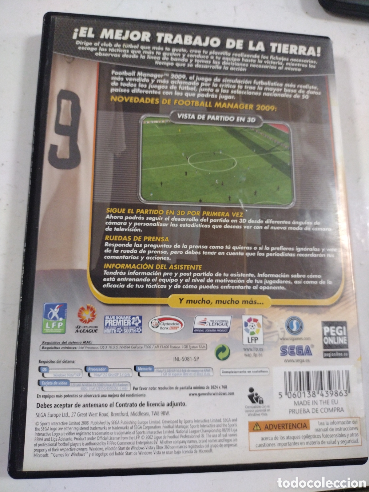 Videojuegos y consolas: FOOTBALL MANAGER 2009 - PC - Foto 2
