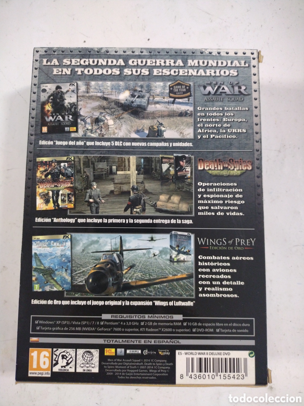 Videojuegos y consolas: WORLD WAR II. Caja con 3 juegos. PC - Foto 3