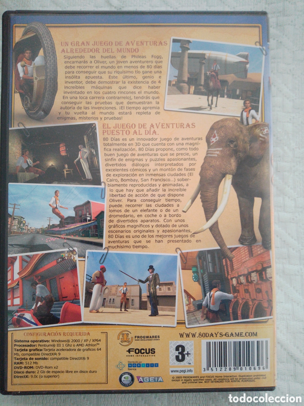 Videojuegos y consolas: Juego PC 80 dias - Foto 2