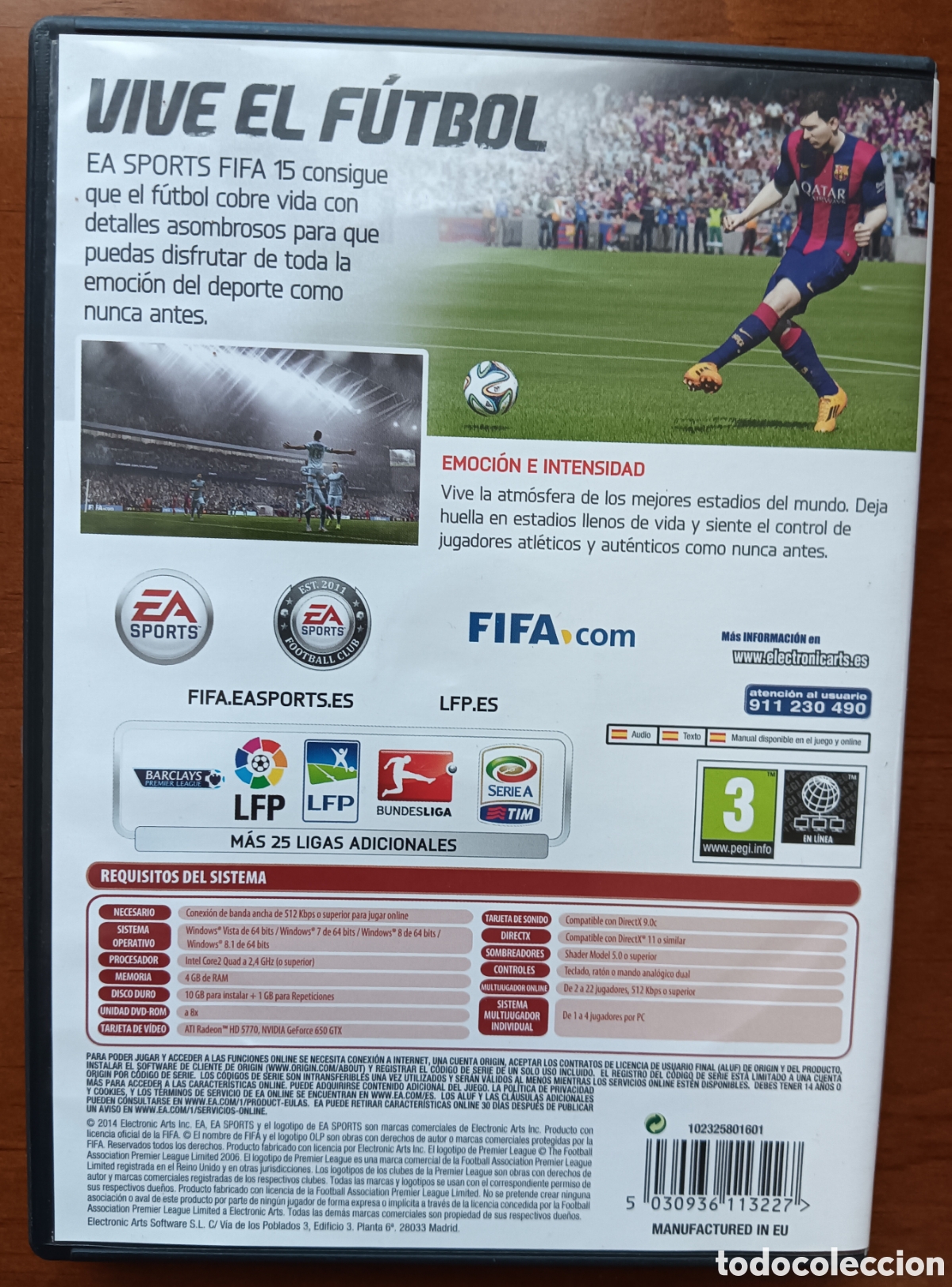 Videojuegos y consolas: PC GAME&nbsp; FIFA 15 PAL EU en Castellano - Foto 3