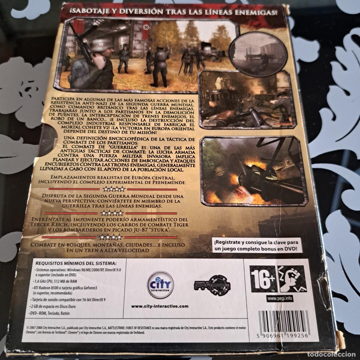 Videojuegos y consolas: Battlestrike force of resistance. PC DVD ROM. - Foto 2
