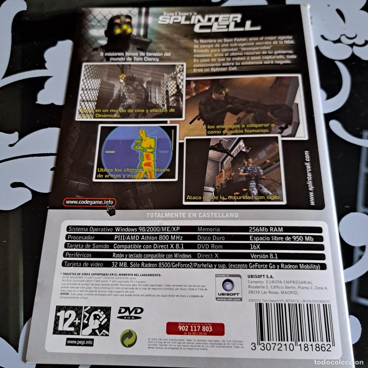 Videojuegos y consolas: Tom Claneys splinter cell. PC DVD ROM. - Foto 2