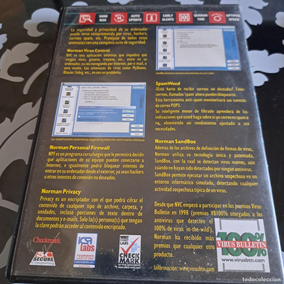 Videojuegos y consolas: Norman security suite. CD ROM. - Foto 2