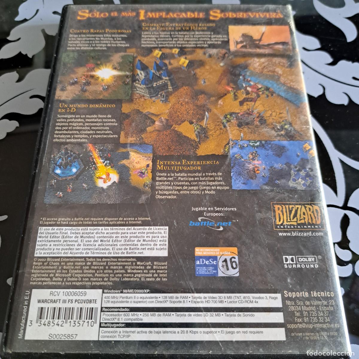 Videojuegos y consolas: Warcraft. Reign of chaos. PC CD ROM - Foto 2