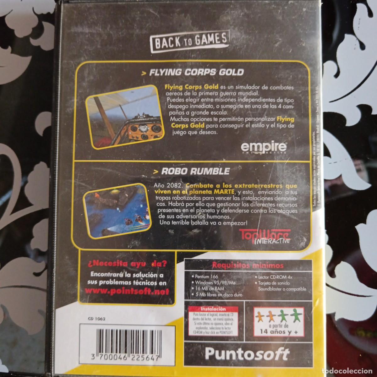 Videojuegos y consolas: Flying Corps Gold / Roborumble. PC CD ROM (2 discos) - Foto 2