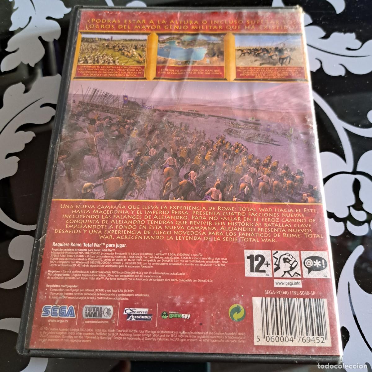 Videojuegos y consolas: ROME TOTAL WAR ALEXANDER .PC CD ROM - Foto 2