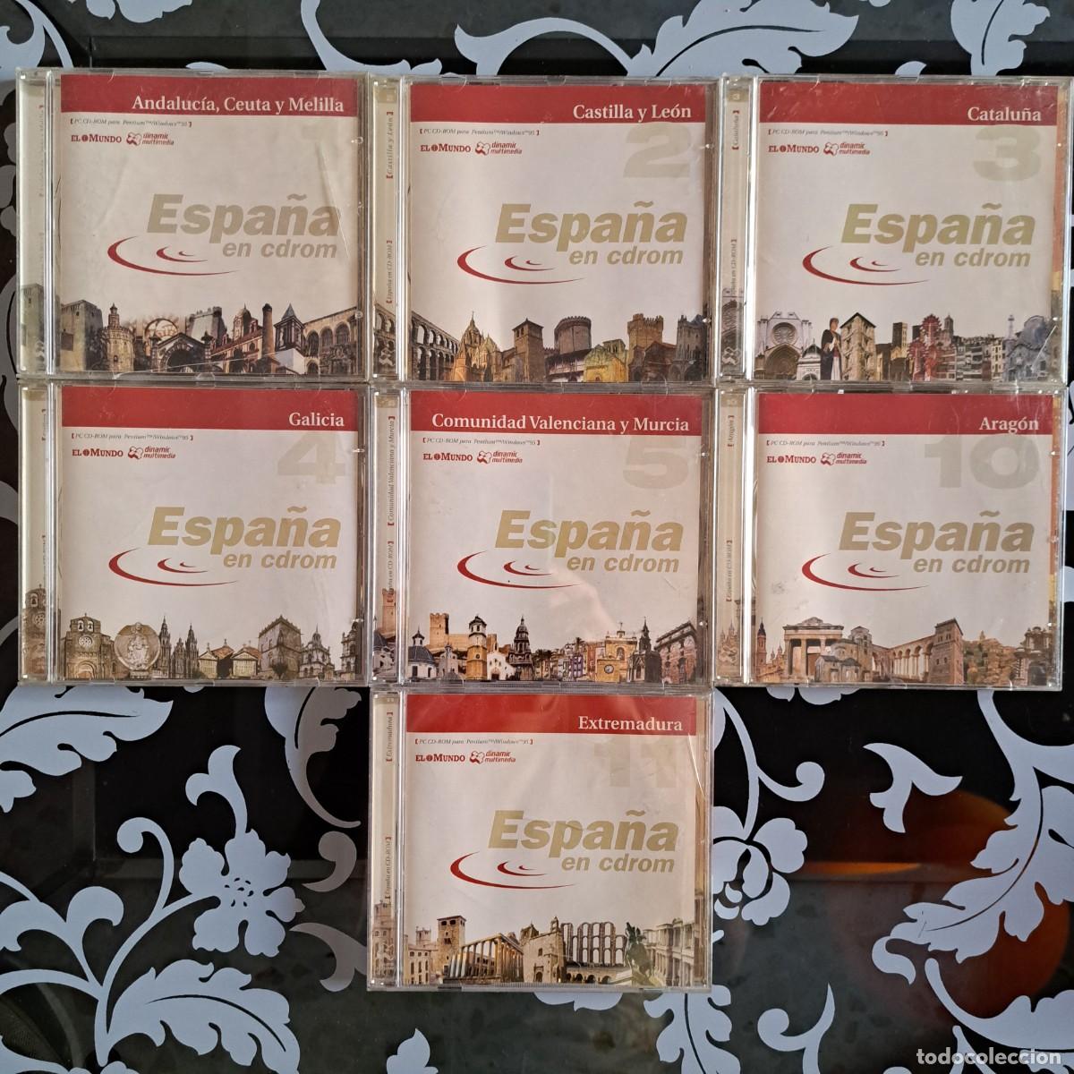 Videojuegos y consolas: ESPA&Ntilde;A EN CD ROM. 7 discos - Foto 1