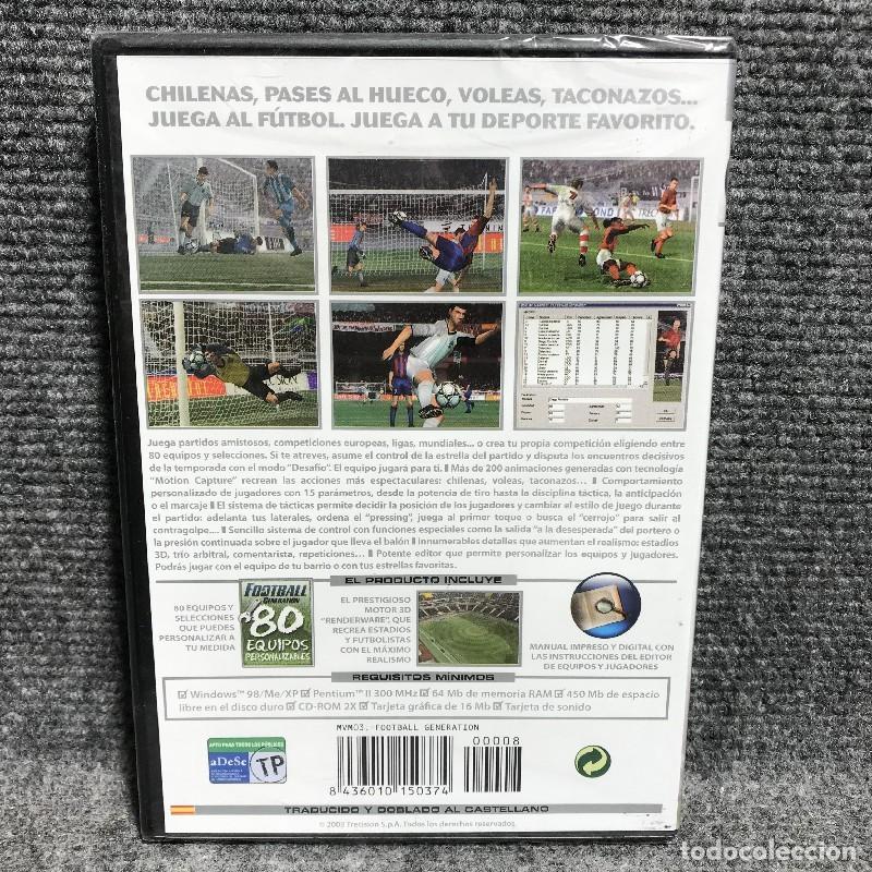 Videojuegos y consolas: FOOTBALL GENERATION NUEVO PC - Foto 2