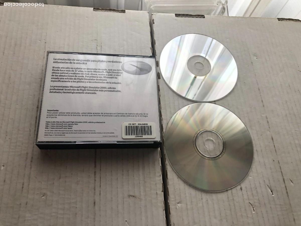 Videojuegos y consolas: MICROSOFT FLIGHT SIMULATOR 2000 EDICION PROFESIONAL 2 CDS PC KREATEN - Foto 2