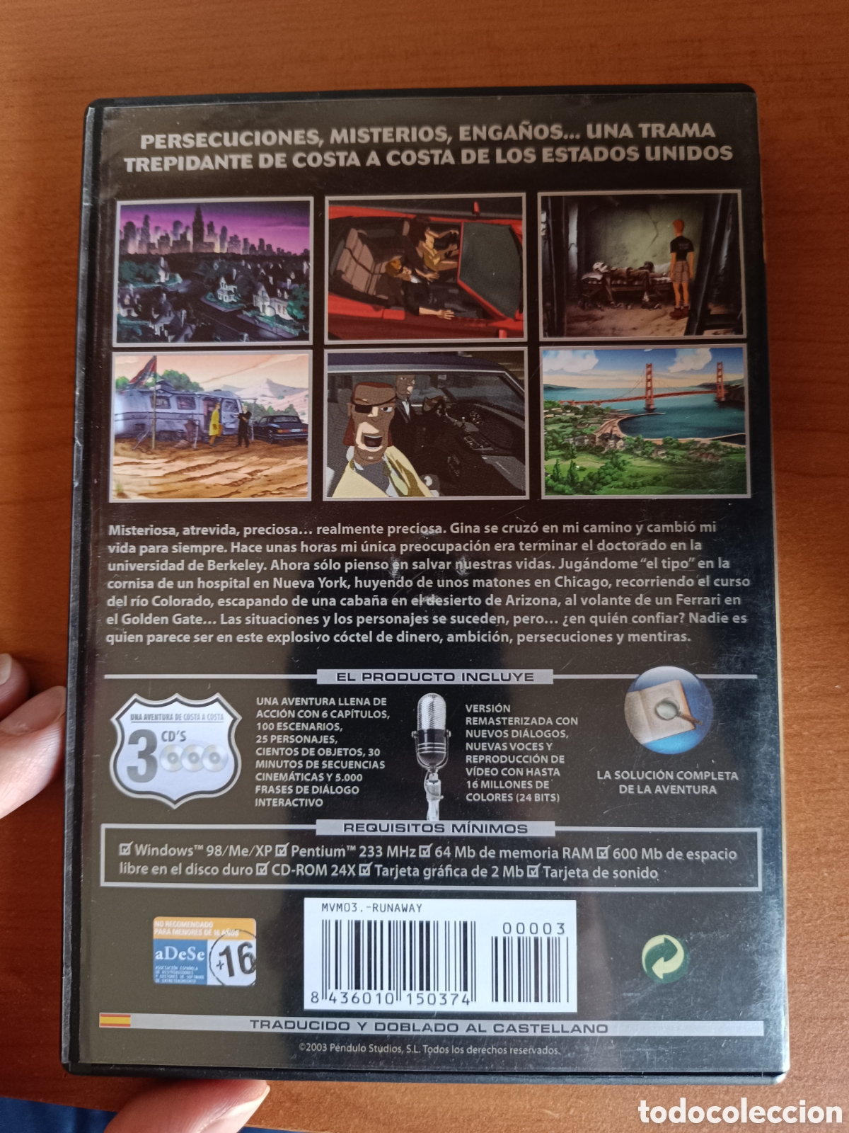 Videojuegos y consolas: Videojuego Runaway 1 PC PAL/ES - Foto 3
