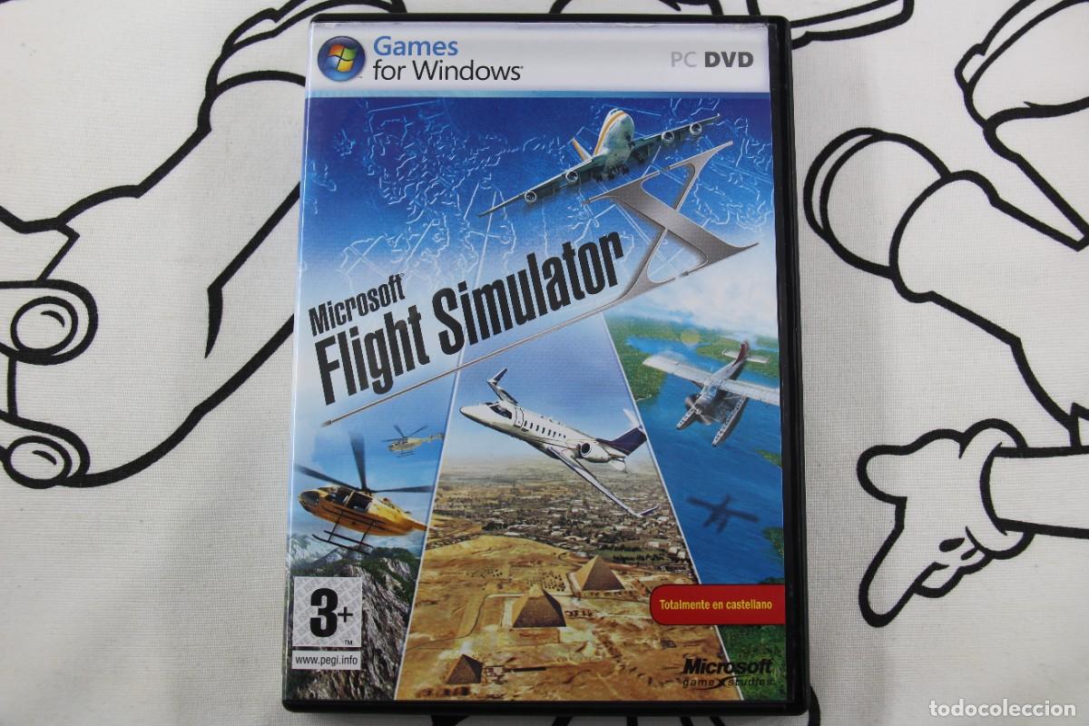 Videojuegos y consolas: PC MICROSOFT FLIGHT SIMULATOR X MUY BUEN ESTADO PAL ESPA&Ntilde;A - Foto 1
