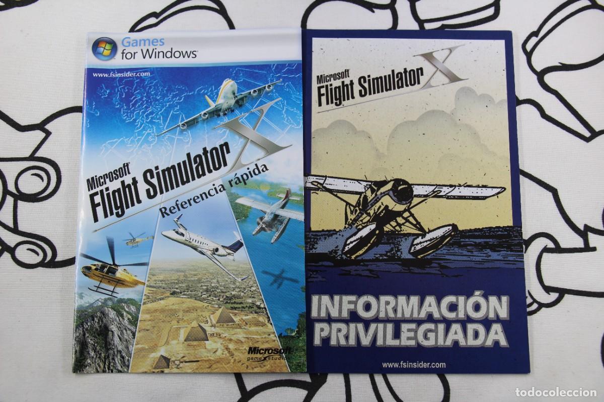 Videojuegos y consolas: PC MICROSOFT FLIGHT SIMULATOR X MUY BUEN ESTADO PAL ESPA&Ntilde;A - Foto 4